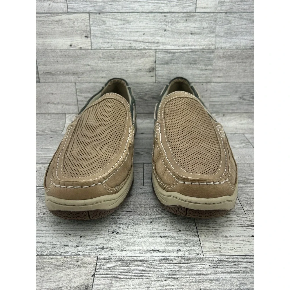 Bass Mens Sparrow Leather Upper Boat Shoes Loafers Casual Slip‎ On Size 9M